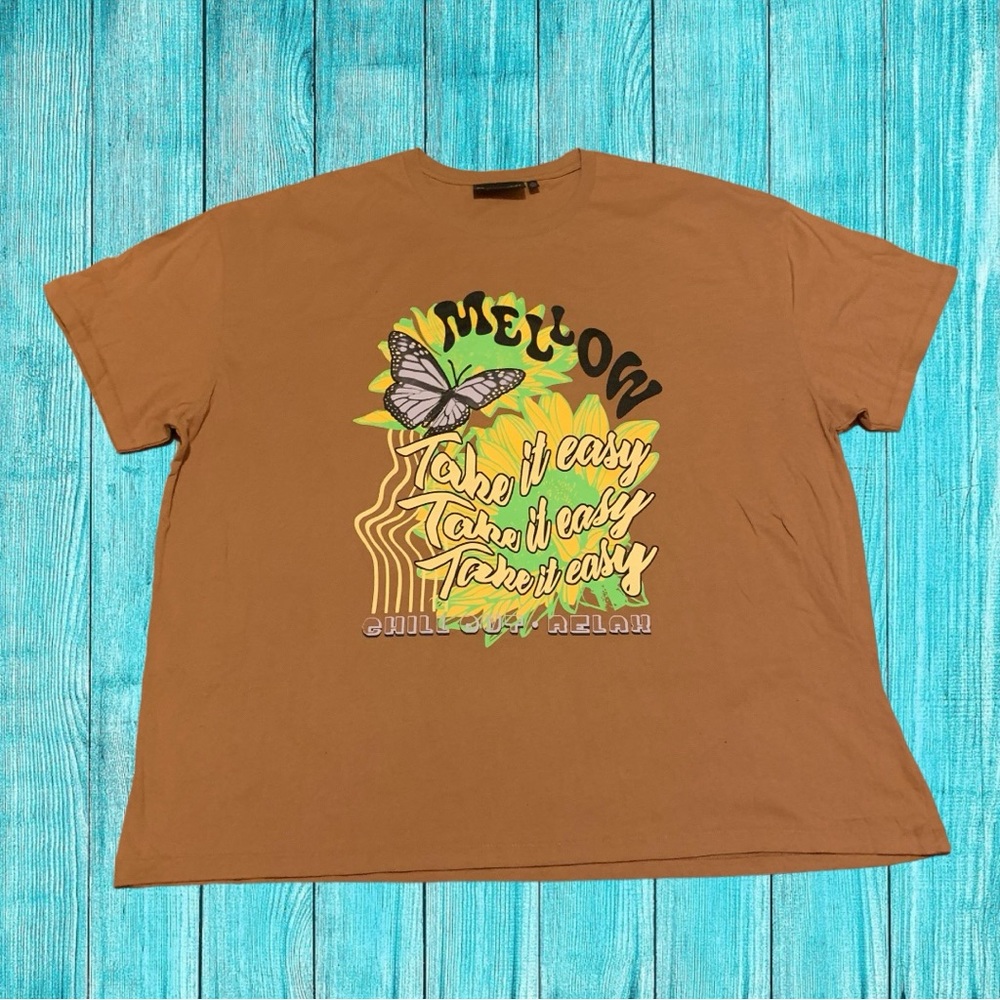 Mellow Butterfly Take It Easy No Bad Vibes Shirt Chill Out And Relax Stoner